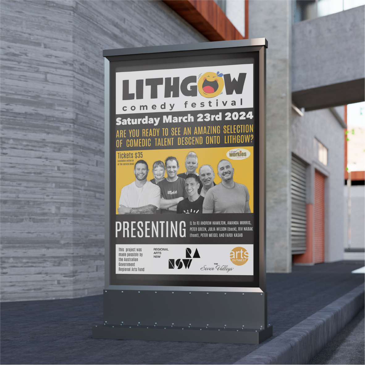 Lithgow Comedy Festival Poster